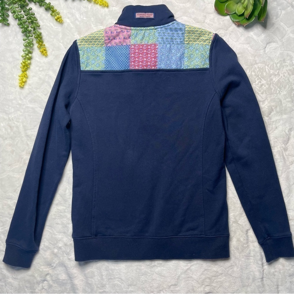 Vineyard Vines Classic Patchwork Quarter Zip Shep… - image 2